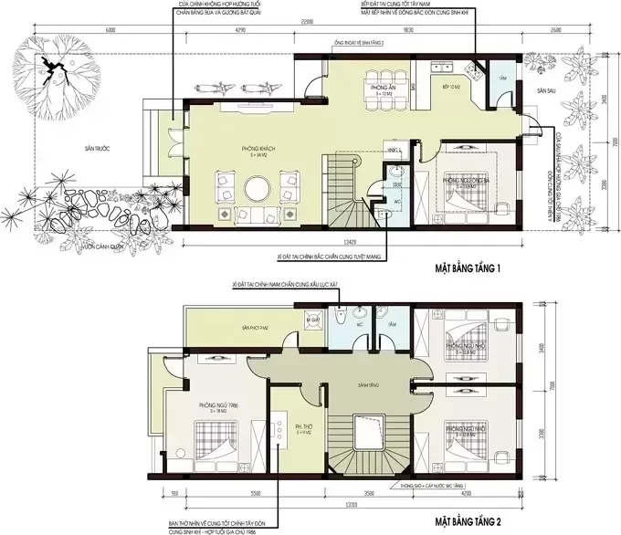 Thiết kế nhà 2 tầng 7x10m hiện đại – gợi ý mẫu đẹp và lưu ý