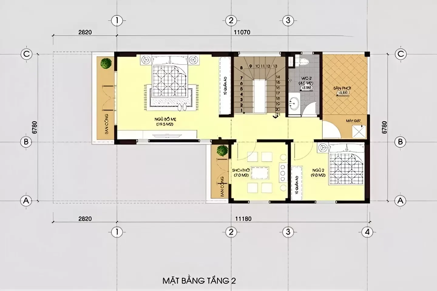 Thiết kế nhà chữ L 2 tầng 80m2: Hướng dẫn chi tiết từ A đến Z