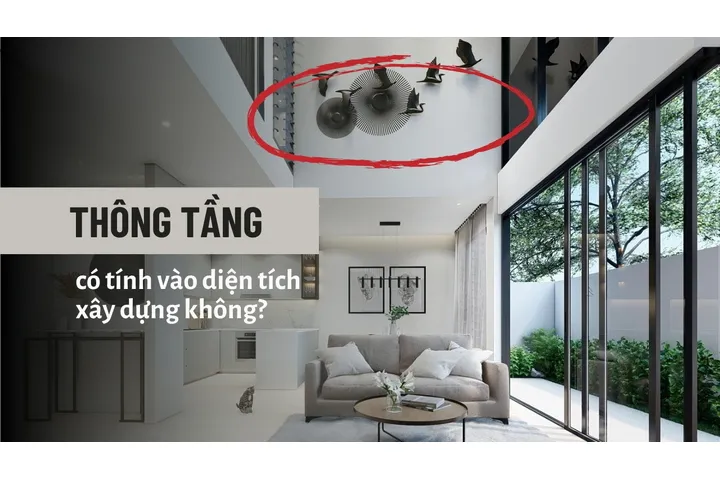 Thông tầng có tính vào diện tích xây dựng không?