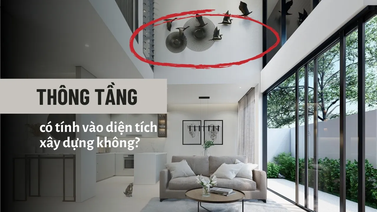 Thông tầng có tính vào diện tích xây dựng không?