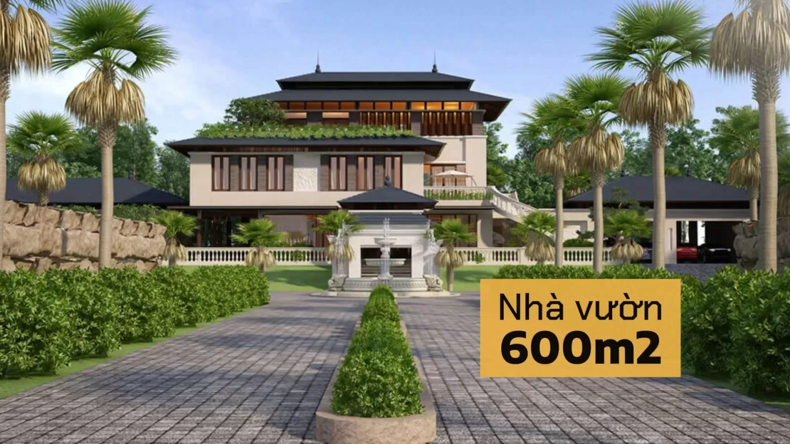 Tiết kiệm chi phí xây dựng nhà vườn 600m2 thông qua thiết kế hợp lý