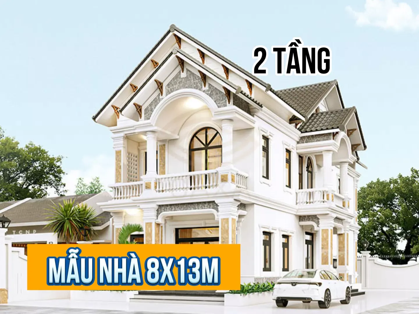 Tổng hợp 15+ mẫu thiết kế nhà 8x13m 2 tầng đẹp ngất ngây