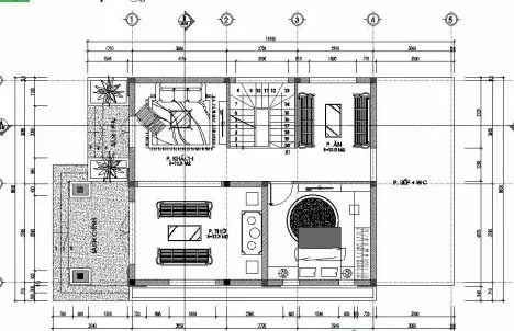 Tổng hợp các mẫu nhà 8×12 2 tầng siêu đẹp kèm bản vẽ mặt bằng