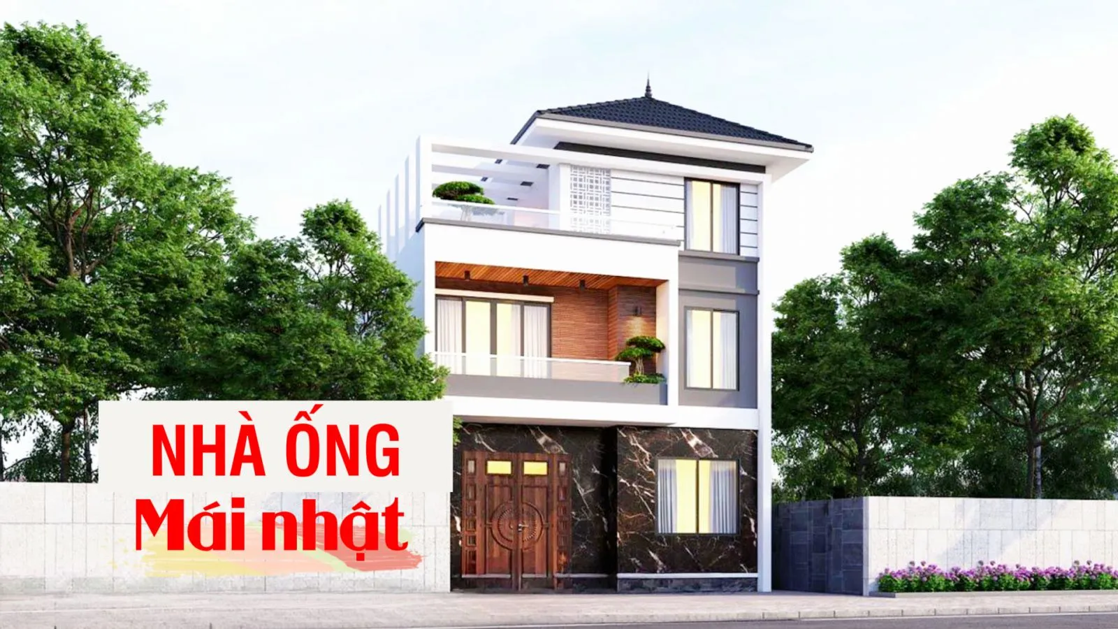 Tổng hợp các mẫu nhà ống mái nhật đẹp nhất 2024