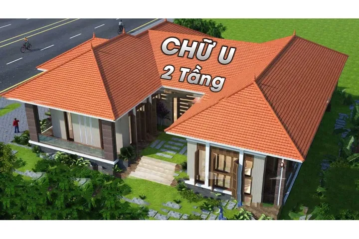 Tổng hợp những mẫu nhà chữ U 2 tầng đẹp ngất ngây