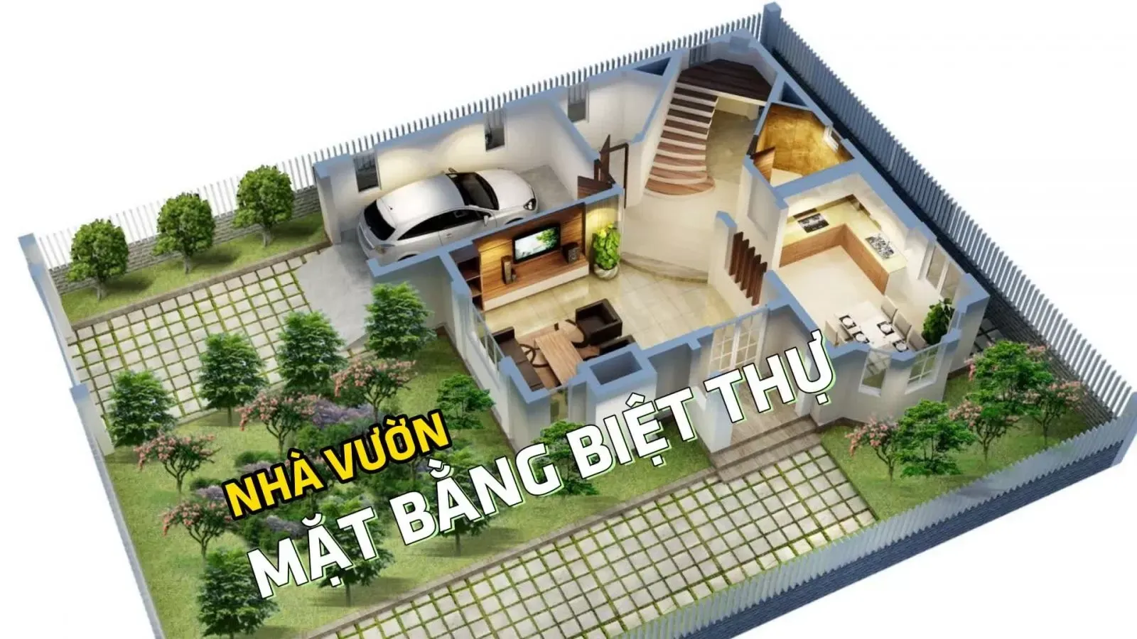 Top 10+ mặt bằng tổng thể biệt thự sân vườn thiết kế đẹp chuẩn 2024