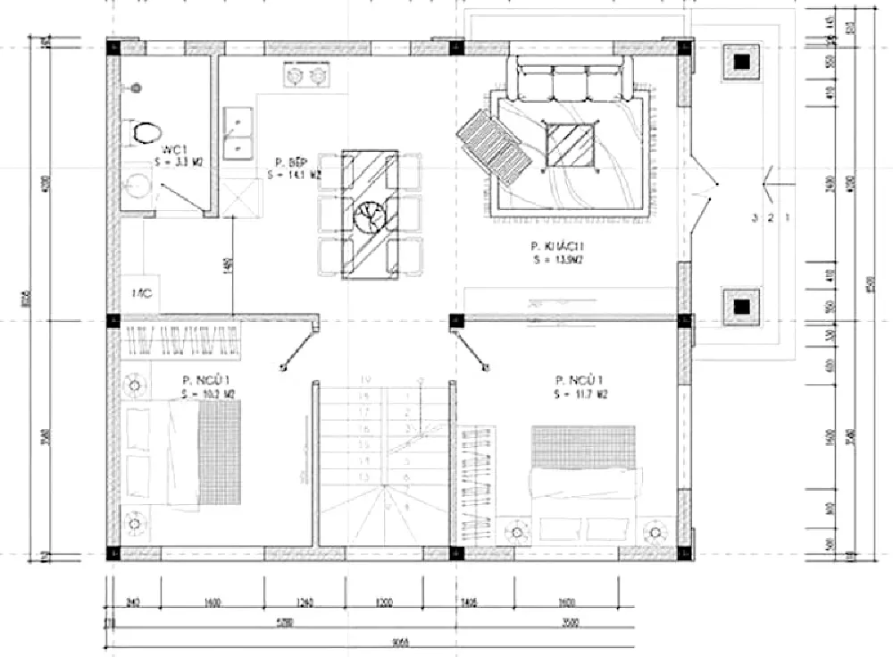 Top 11 bản vẽ thiết kế nhà 2 tầng 8x10m với kiến trúc đẹp và hót nhất