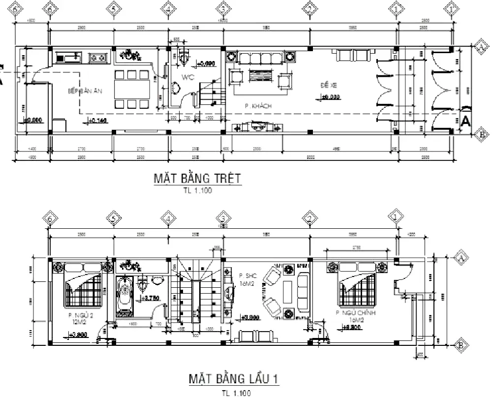 Top 11 bản vẽ thiết kế nhà 2 tầng 8x10m với kiến trúc đẹp và hót nhất