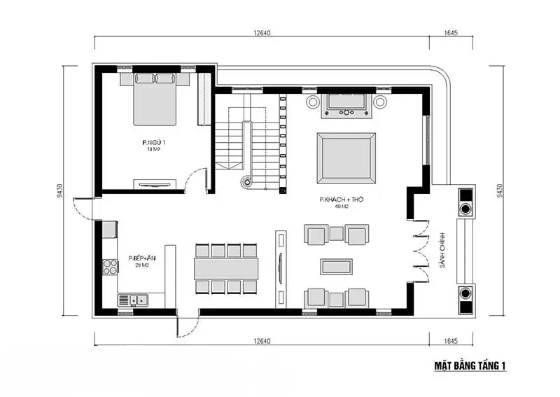 Top 11 bản vẽ thiết kế nhà vuông 2 tầng 8×10 được sử dụng nhiều nhất