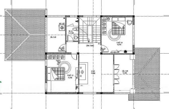 Top 11 bản vẽ thiết kế nhà vuông 2 tầng 8×10 được sử dụng nhiều nhất