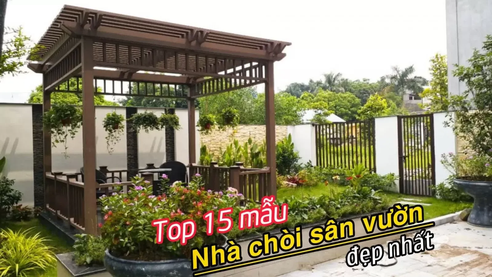 Top 15 mẫu nhà chòi sân vườn đẹp, thiết kế hiện đại, độc đáo