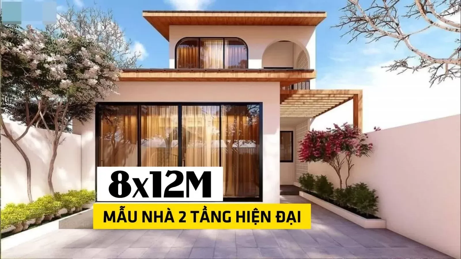 Top 25 mẫu nhà 2 tầng 8x12m hiện đại thu hút mọi ánh nhìn