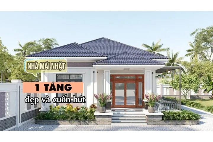 Top 25 mẫu nhà mái nhật 1 tầng đẹp và cuốn hút nhất