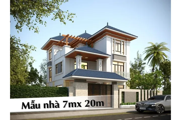 Top 25 Mẫu thiết kế nhà ngang 7m dài 20m trẻ trung năng động