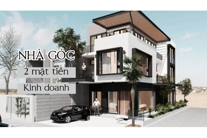 Top 27 Mẫu mẫu nhà góc 2 mặt tiền kinh doanh đẹp nhất hiện nay