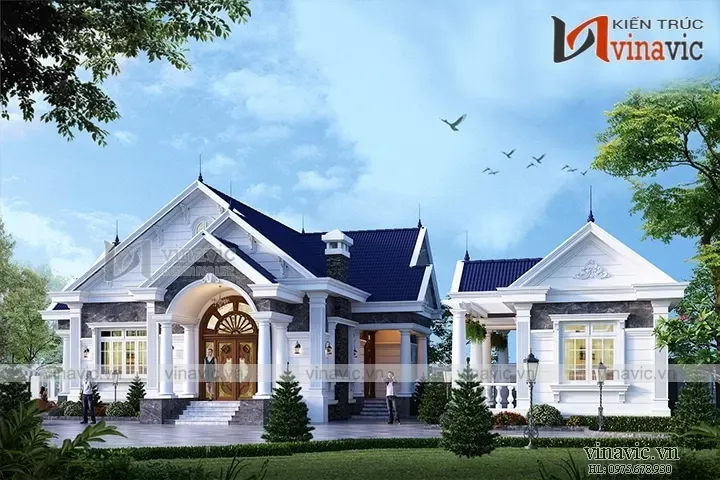 Top 27 mẫu nhà 1 tầng 4 phòng ngủ 150m2 đẹp tiện nghi