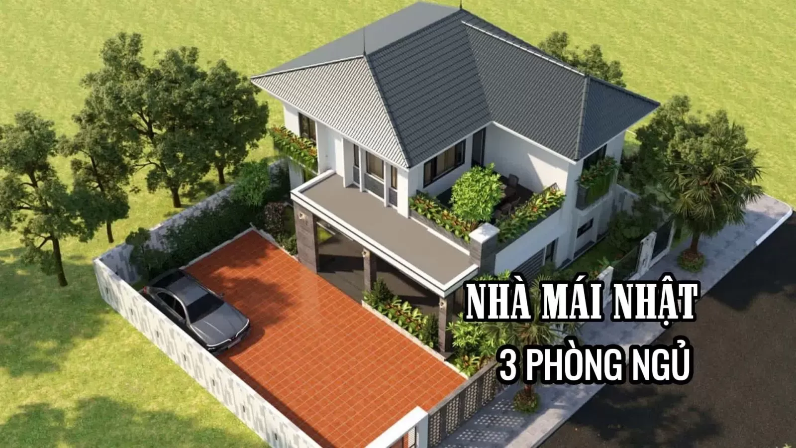 Top 27 thiết kế nhà mái nhật 3 phòng ngủ đẹp, chi phí thấp