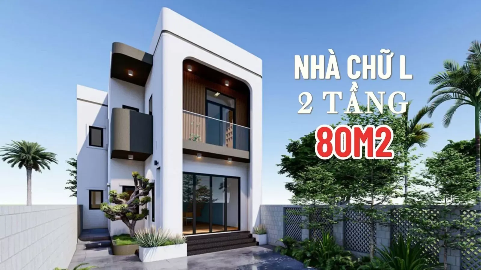 Top 33+ mẫu nhà 2 tầng chữ l 80m2 đẹp tiện nghi (Full bản vẽ)