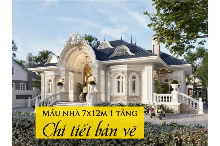 Top 33 mẫu nhà 7x12m 1 tầng đẹp kèm chi tiết bản vẽ thông dụng nhất