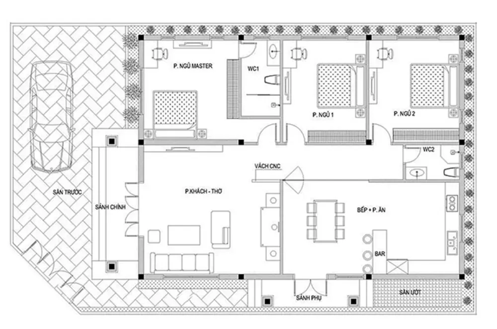 Top 33 mẫu nhà 7x12m 1 tầng đẹp kèm chi tiết bản vẽ thông dụng nhất