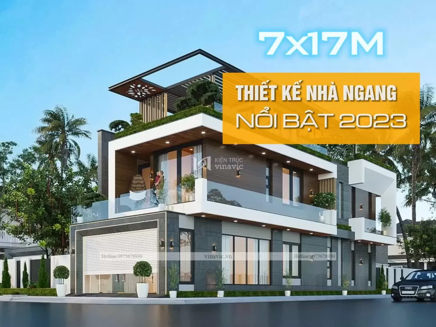 Top 35 Mẫu thiết kế nhà ngang 7m dài 17m đẹp nổi bật nhất 2024