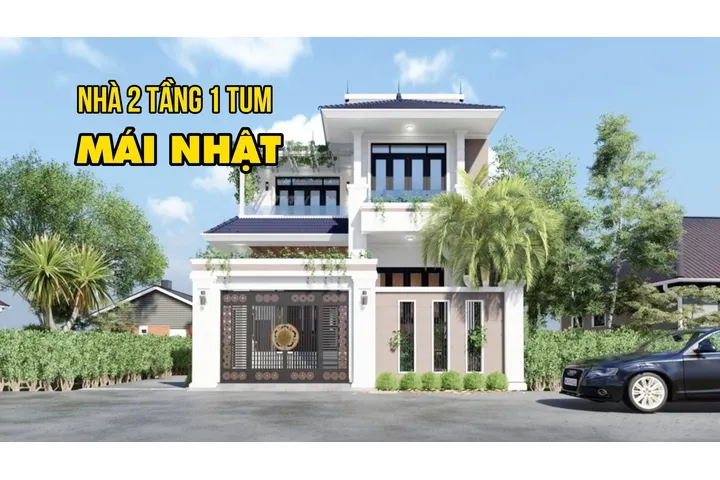 Top 55 mẫu nhà 2 tầng 1 tum mái nhật đẹp và giá xây chi tiết