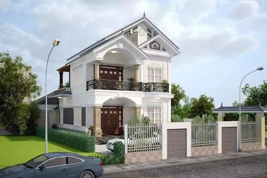 Top 55+ mẫu nhà vuông 2 tầng 80m2 đẹp hiện đại, sang trọng