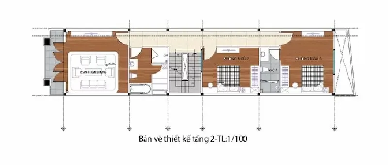 Top 65 mẫu nhà 2 tầng 1 tum đẹp nhất năm 2024