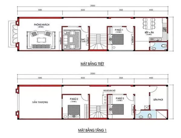 Top 65 mẫu nhà 2 tầng 1 tum đẹp nhất năm 2024