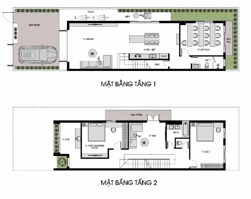 Top 65 mẫu nhà 2 tầng 1 tum đẹp nhất năm 2024