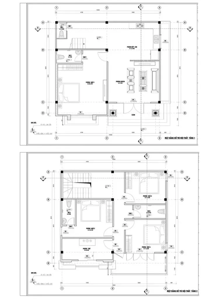 Top bản vẽ thiết kế nhà 2 tầng 100m2 được sử dụng nhiều nhất