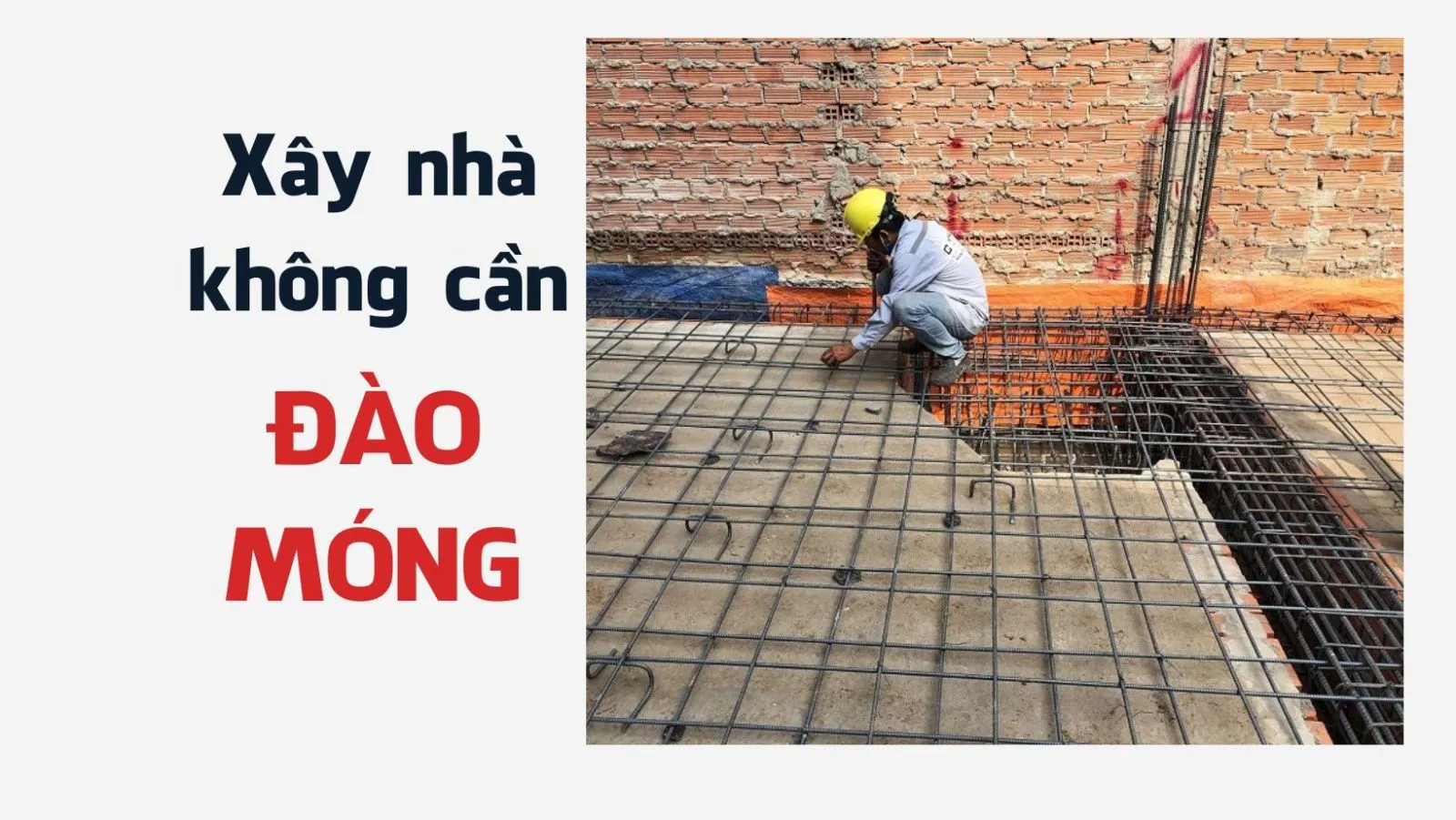 Xây nhà không cần đào móng liệu có được không?